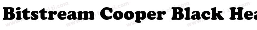 Bitstream Cooper Black Headline字体转换
